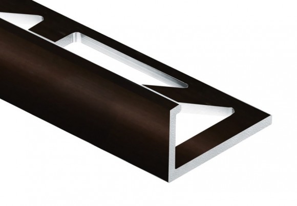 Профиль L-образный алюминий 10 мм PV02-11 коричневый блестящий 2,7 м