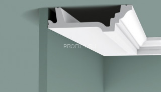 Потолочный плинтус Orac Decor Purotouch C305 белый полиуретан 47х155 мм 2м