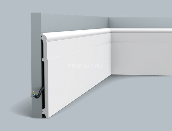 Напольный плинтус Orac Decor Duropolymer SX156 белый полистирол 200х16 мм 2м