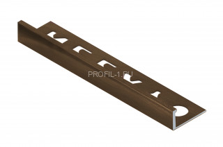 L-профиль алюминиевый 8 мм NEEXY PV01-47 MBR-D темная бронза матовая 2.7 м