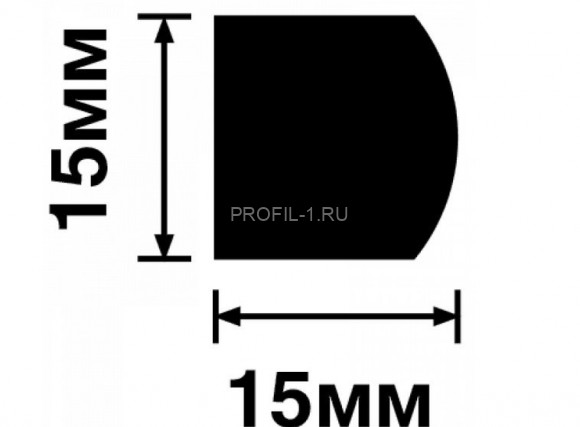 Декоративная рейка HiWood D15V2 G216 из фитополимера под дерево 15мм х 15мм х 2.7м