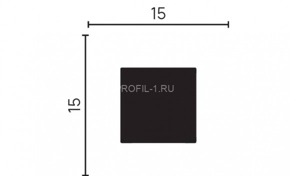 Молдинг Decor-Dizayn DD621 полистирол белый, под покраску 15х15х2000 мм Молдинг Decor-Dizayn DD621 полистирол белый, под покраску 15х15х2000 мм
