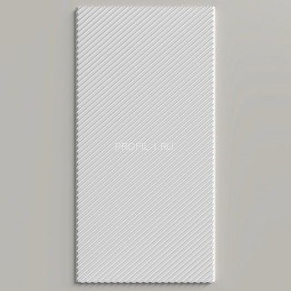 Стеновая декоративная панель 3D Decor-Dizayn DD926(3m) из полистирола белая, под покраску 200х10х3000 мм