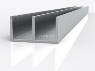 Алюминиевый профиль ш-образный 29,5х22х1,5 шн мм 3м
