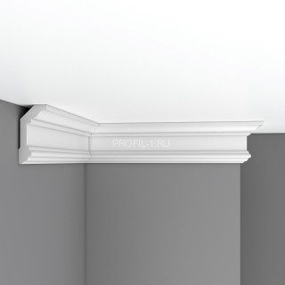 Плинтус потолочный гибкий FLEXIBLE 100х50х2400 мм Decomaster 96321 FL из полиуретана белый под покраску Плинтус потолочный гибкий FLEXIBLE 100х50х2400 мм Decomaster 96321 FL из полиуретана белый под покраску