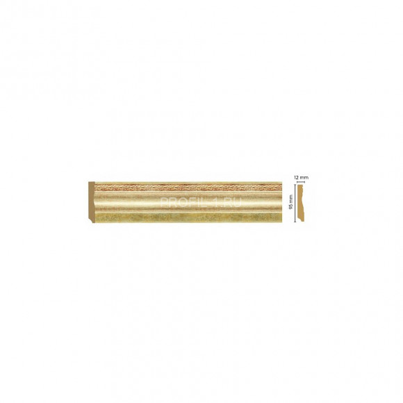 Плинтус напольный DECOMASTER 153-933 ДМ (95x12x2400) цвет Золото