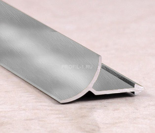 Внутренний профиль для плитки алюминий ПО-В9 графит глянец  2,7 м Внутренний профиль для плитки алюминий ПО-В9 графит глянец  2,7 м