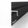 Алюминиевый теневой плинтус Decaro Engineering D003A Black черный с возможностью LED подсветки 2м