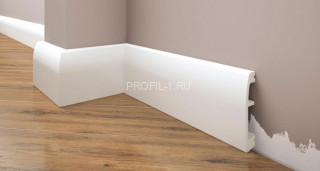 Напольный плинтус 69 мм Cezar Elegance LPC-06 белый 2,44 м Напольный плинтус 69 мм Cezar Elegance LPC-06 белый 2,44 м