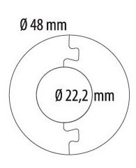Обвод для труб декоративный Cezar D22 цвет 274 под дерево (блистер 2 шт.)