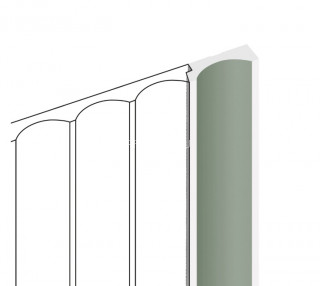 Финишный молдинг HiWood LF139B GN69 зеленый 12х34 мм 2,7 м Финишный молдинг HiWood LF139B GN69 зеленый 12х34 мм 2,7 м