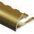Профиль для плитки С-образный алюминий гибкий 10 мм PV20-05 золото блестящее 2,7 м