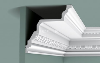 Потолочный плинтус Orac Decor Purotouch C307 белый полиуретан 195х195 мм 2м