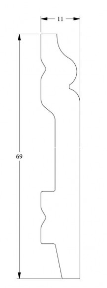 Напольный плинтус Orac Decor Duropolymer SX165 белый полистирол 69х11 мм 2м Напольный плинтус Orac Decor Duropolymer SX165 белый полистирол 69х11 мм 2м