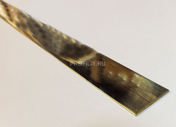 Латунная полоса 20х1,5 полированная 3 м