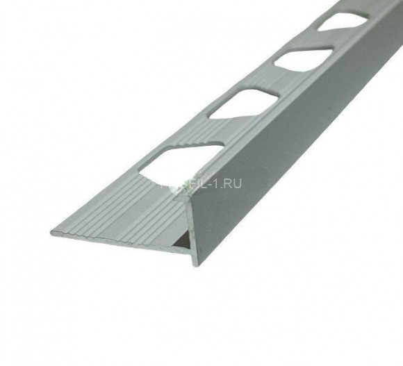 Алюминиевый L-профиль 12 мм ПО-203 белый муар 2.7 м
