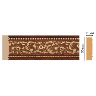 Молдинг DECOMASTER 156-1084 ШКx40 (51x11x2400) цвет Красное дерево с золотом Молдинг DECOMASTER 156-1084 ШКx40 (51x11x2400) цвет Красное дерево с золотом