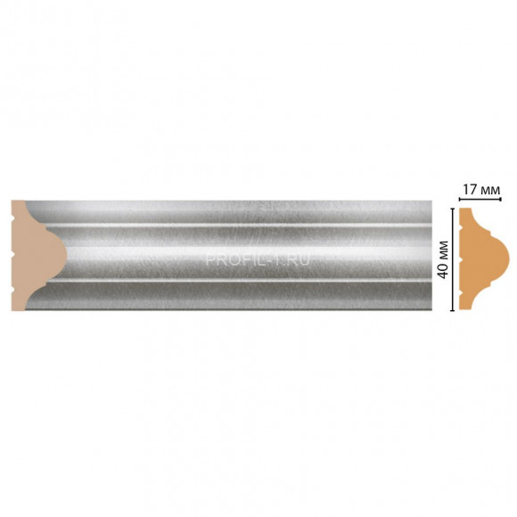 Молдинг DECOMASTER D002-375 (40x17x2400) цвет Серебро Молдинг DECOMASTER D002-375 (40x17x2400) цвет Серебро