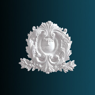 Декоративный орнамент Перфект G2188 белый 272х300х30 мм