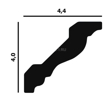 Потолочный плинтус Перфект Плюс P21 40 мм 200 см
