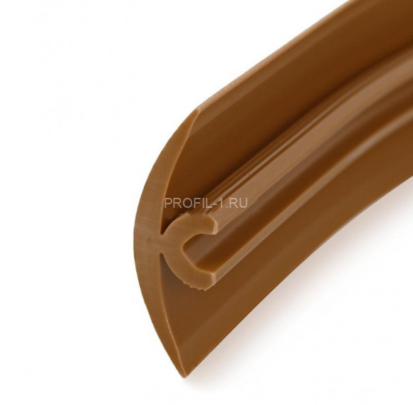 Порог гибкий ПВХ 40 мм Cezar Flex Line 77 Орех 12 м Порог гибкий ПВХ 40 мм Cezar Flex Line 77 Орех 12 м