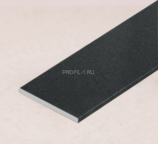 Алюминиевая полоса 20 мм антрацит муар (1,6 мм) 2,5м Алюминиевая полоса 20 мм антрацит муар (1,6 мм) 2,5м