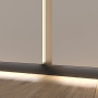 Алюминиевая теневая рейка Laconistiq Light черная 3м