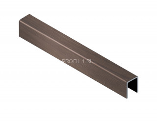 Нержавеющий стальной П-профиль 8х5х8 мм NEEXY PVS95-06 ANTB-L антик браш 2.7 м