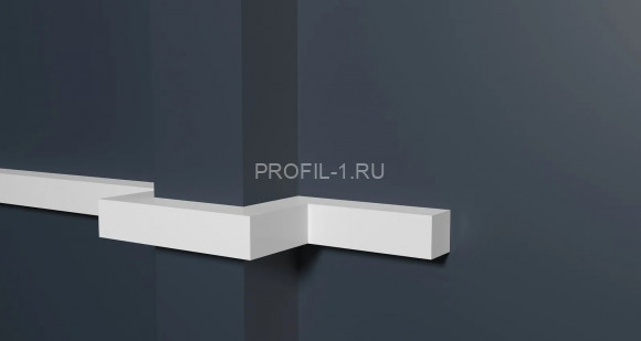 Молдинг Decor-Dizayn DD622 полистирол белый, под покраску 20х20х2000 мм