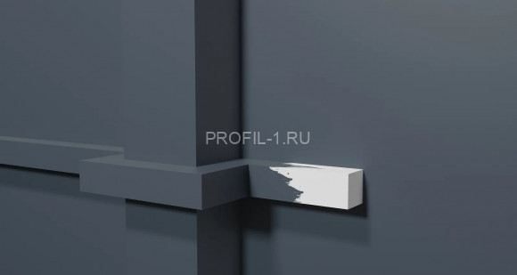 Молдинг Decor-Dizayn DD622 полистирол белый, под покраску 20х20х2000 мм