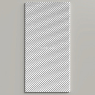 Стеновая декоративная панель 3D Decor-Dizayn DD927(3m) из полистирола белая, под покраску 200х10х3000 мм