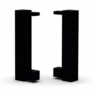 Комплект заглушек для напольного плинтуса 80 мм Диал 9142з черный (пара левая+правая)