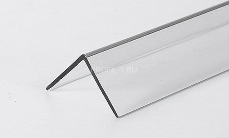 Уголок ПВХ 24х24 Lemal E24x24 прозрачный 2,75 м (25 штук)