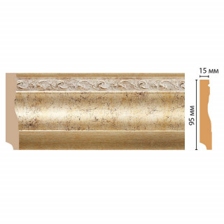 Плинтус напольный DECOMASTER 153-553 ДМ (95x12x2400) цвет Шампань антик