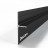 Алюминиевый теневой плинтус Decaro Engineering D004A Black черный 2м