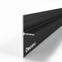 Алюминиевый теневой плинтус Decaro Engineering D004 Black черный 2м
