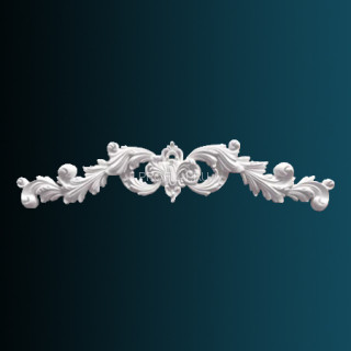 Декоративный орнамент Перфект G2189 белый 138х640х32 мм