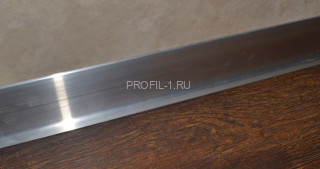 Алюминиевый плинтус напольный 40 мм ПТ-40 сырой 3 м