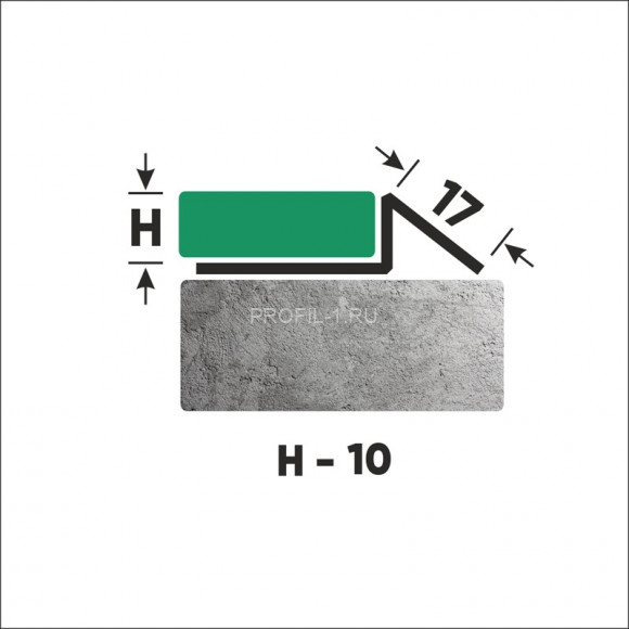 Наружный профиль из нержавеющей стали со скосом для плитки 10 мм FFS 10 GS золото сатинированное 270 см