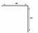 Штукатурный арочный профиль ПВХ Cezar 25х25 мм белый 2,62 м