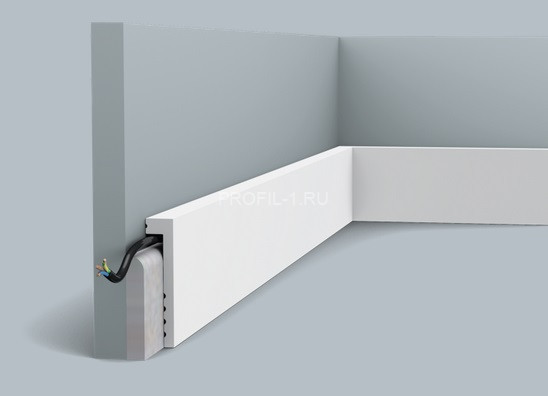Напольный плинтус Orac Decor Duropolymer SX171 белый полистирол 100х22 мм 2м