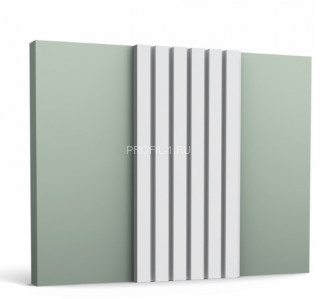 Декоративная стеновая панель 3D Orac Decor W111 белая полиуретан 250х20 мм 2м