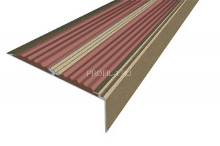Противоскользящий порог угловой алюминий 70х22 мм АУ-70-Анод шампань-коричневый 2,0 м Противоскользящий порог угловой алюминий 70х22 мм АУ-70-Анод шампань-коричневый 2,0 м