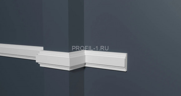Молдинг Decor-Dizayn DD623 полистирол белый, под покраску 30х10х2000 мм