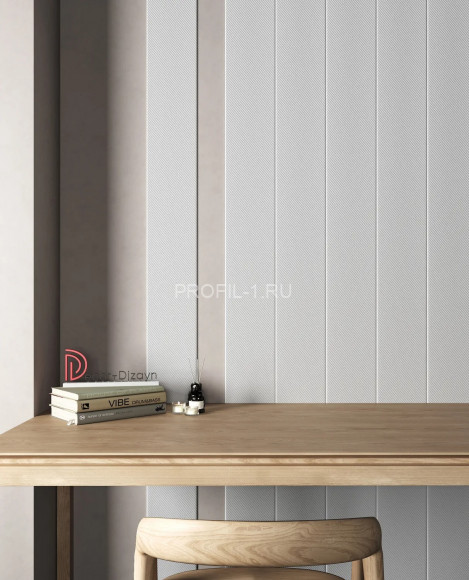 Стеновая декоративная панель 3D Decor-Dizayn DD927 из полистирола белая, под покраску 200х10х2000 мм