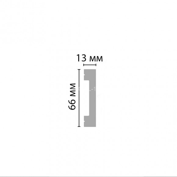 Плинтус DECOMASTER D157ДМ (66x13x2000) напольный, ударопрочный полимер, белый, под покраску Плинтус DECOMASTER D157ДМ (66x13x2000) напольный, ударопрочный полимер, белый, под покраску