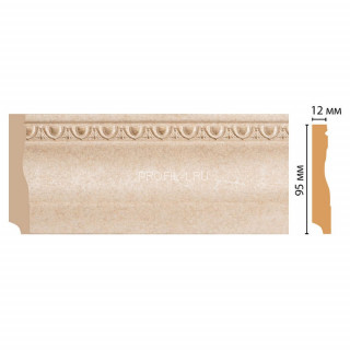 Плинтус напольный DECOMASTER 153-18D ДМ (95x12x2400) цвет Бежевый