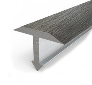 Алюминиевый профиль Т-образный 14 мм Т-14 Л Дуб арктик 2,7 м (упаковка 10 штук)