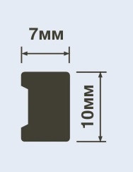 Молдинг HiWood MD10 белый 10х7 мм 200 см Молдинг HiWood MD10 белый 10х7 мм 200 см