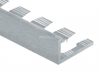 Профиль L-образный гибкий алюминий 8 мм PV04-03 серебро блестящее 2,7 м